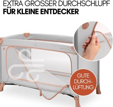 Комплект дитячого дорожнього ліжечка Hauck Dream n Play Plus з матрацом і москітною сіткою - складне дитяче дорожнє ліжечко з сумк