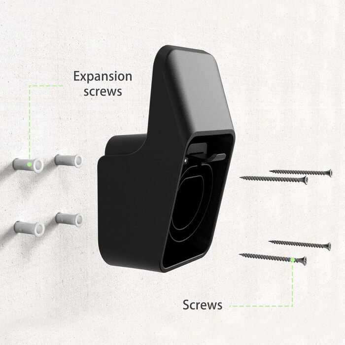 Вилка Настінне кріплення Тримач/органайзер зарядного кабелю EV Зарядна станція EV Тримач розетки Type 2 разом із комплектом для кріплення, 2