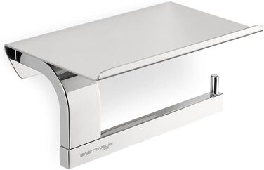 Тримач для туалетного рулону з полицею з нержавіючої сталі Тримач для туалетного рулону з полицею Тримач для туалетного паперу Три