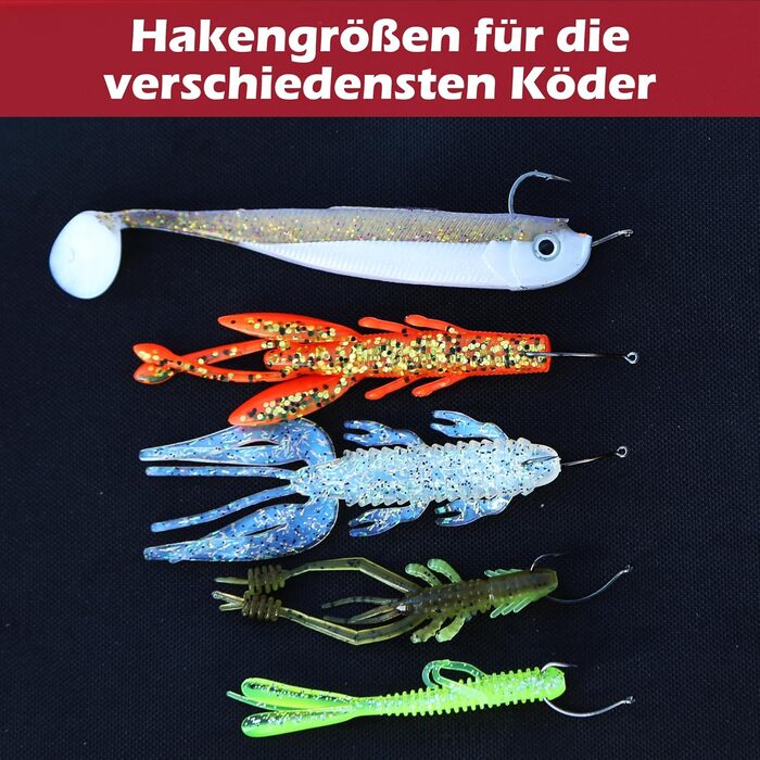 Набір повідків Drop Shot - 25 шт. (3,5 г/5 г/7 г/10 г/14 г) по 5 шт. кожен з коробкою - Джиг-головки, повідці Cheburashka, повний набір Drop Shot