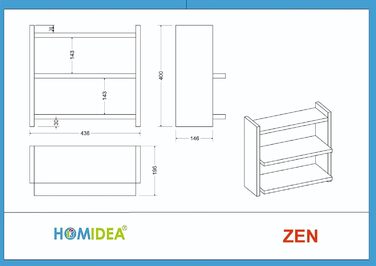 Трирівнева підставка для спецій Homidea ZEN - дерев&39яна кухонна полиця, шафка для спецій, універсальний органайзер для кухні, ванної кімнати, офісу (горіх)