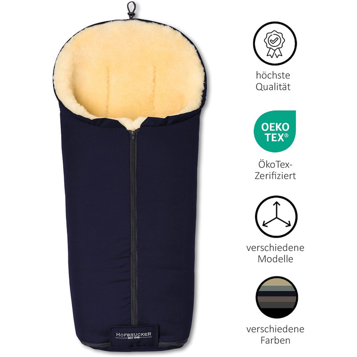 Муфта для ніг з овчини Iglu для коляски, баггі/зимова муфта дихаюча/тепла муфта для ніг вітро- та водовідштовхувальна, один розмір