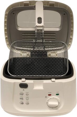 Фритюрниця DESKI 1800 Ватт 2,5 літра нержавіюча сталь біла