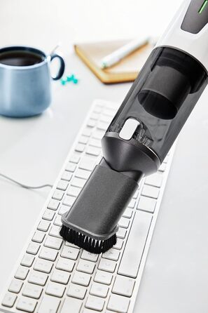 Вертикальний пилосос (компактний, керування однією кнопкою, циліндрична конструкція, цифровий двигун, світлодіодні індикатори, вкл