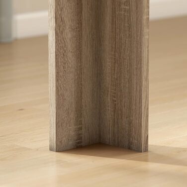 Розсувний обідній стіл HOMCOM 180-260 x 90 см, Кухонний стіл для 8-10 осіб, Сучасний обідній стіл, Дуб, Виготовлено в ЄС