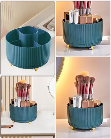 Косметичний органайзер для макіяжу, органайзер для пензлів, що обертається на 360, косметична полиця косметичні органайзери для де