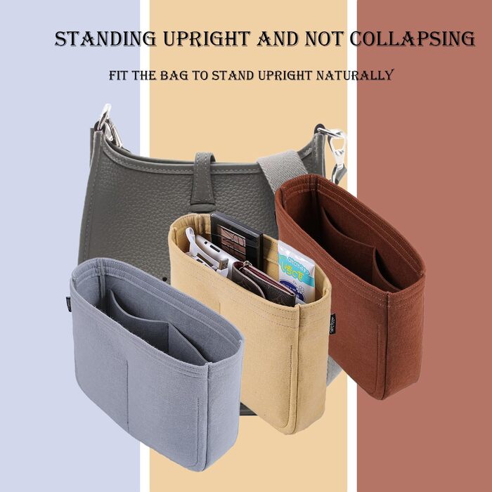 Вставка-органайзер для сумки, вставка-сумка, роздільник для сумки Hermes Evelyne 16/29/33 ((S(5.924.7), Beige)) (S(5.924.7) Beige)