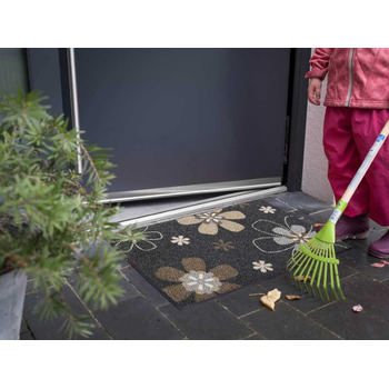 Килимок для дверей Salonloewe, що миється, Florentina 50x75 см, вхідний килимок, килимок для дверей з квітковим візерунком, що очищується, 50 x 75 см (прямокутний)