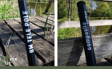 Вудилище Zite Fishing Pole 8m - Композитне карбонове вудилище Телескопічне вудилище Pole Pole Rod - також можна використовувати як вудку для геокешингу