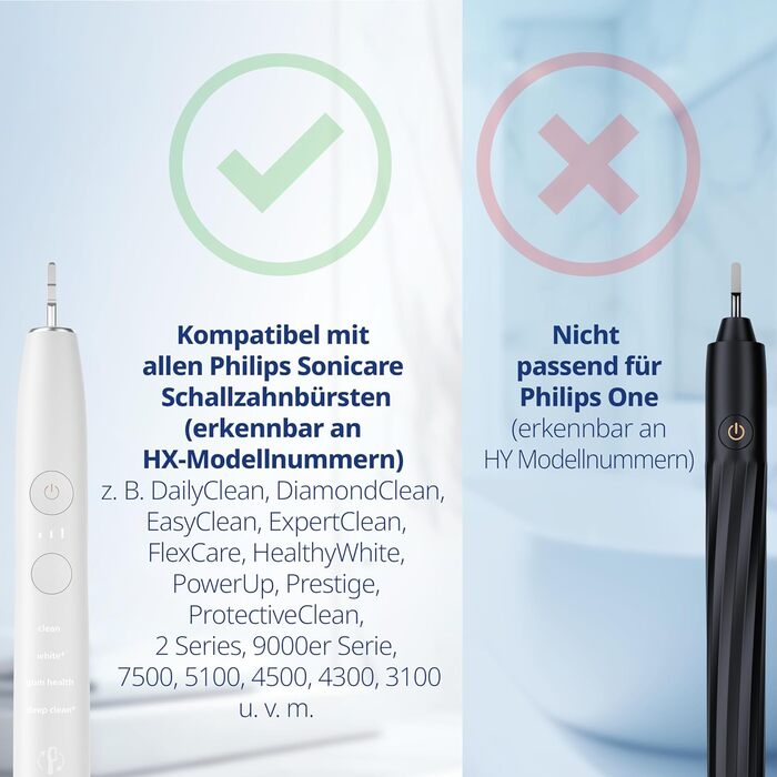 Насадки demirdental підходять для змінних щіток Philips Sonicare ProResults Середні насадки для щітки для щоденного точного чищення зубів, HX6018, 8 шт.