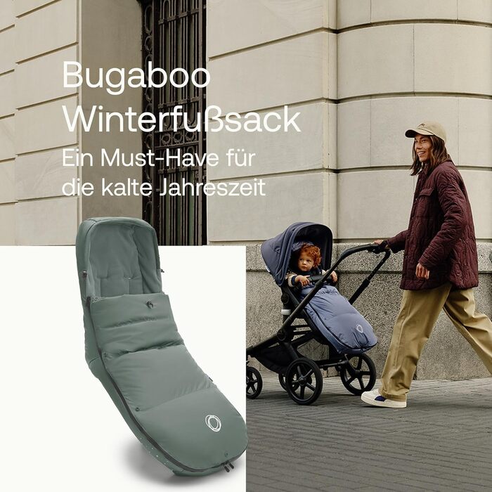 Зимова муфта для ніг Bugaboo Performance для холодної пори року, незамінний аксесуар для коляски з капюшоном і двосторонньою засті