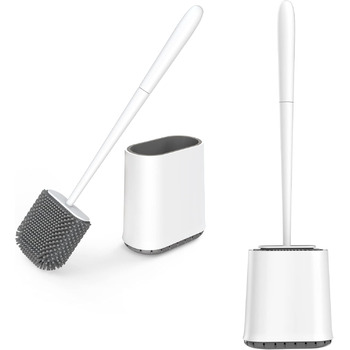 Щітка для туалету силіконова, щітка для туалету силіконова з тримачем для швидкого висихання, щітка для туалету настінна та стояча