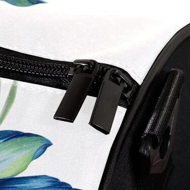 Спортивна сумка, маленька дорожня сумка, сумка для шопінгу та йоги, квітковий принт Лілія, блакитна квітка, сумка для фітнесу на відкритому повітрі, ручна поклажа