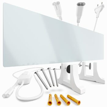 Інфрачервоний обігрівач для видалення цвілі - для ванної кімнати, стін та підлоги 70 Вт Інфрачервоний обігрівач проти цвілі Електричний настінний обігрівач Модульна розширювана нагрівальна панель проти цвілі з гнучким настінним кріпленням PIGO