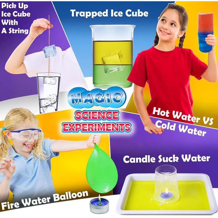 Наукових експериментів для дітей, набір для експериментів, лабораторні STEM-іграшки, подарунки для хлопчиків та дівчаток, вулкан, хімічний набір, гумовий м&39яч, весела наука, 30