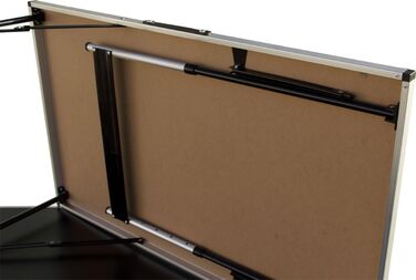 Складаний стіл для обклеювання шпалерами Lemodo чорного кольору Робочий стіл Регульований по висоті багатофункціональний стіл Стіл для блошиного ринку 100 x 60 см Багатофункціональний стіл, вантажопідйомність до 30,0 кг