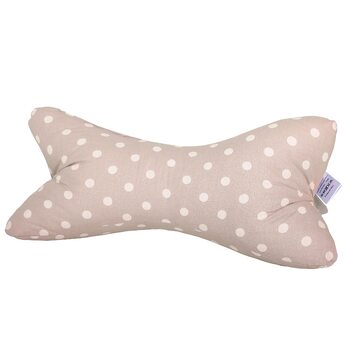 Подушка-рулончик для шиї Dr. Berger Reading Bone, подушка для книги, телевізора - 100 бавовняна декоративна подушка як підставка для книги, планшет, телевізор, ергономічна подушка для шиї з візерунком у горошок, подушка для читання для комфортного читання