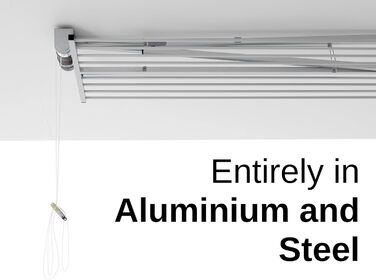 Стельова вішалка Foxydry Mini, вертикальна вішалка для одягу, складна з алюмінію та сталі 152x54x25 см 152 см Білий