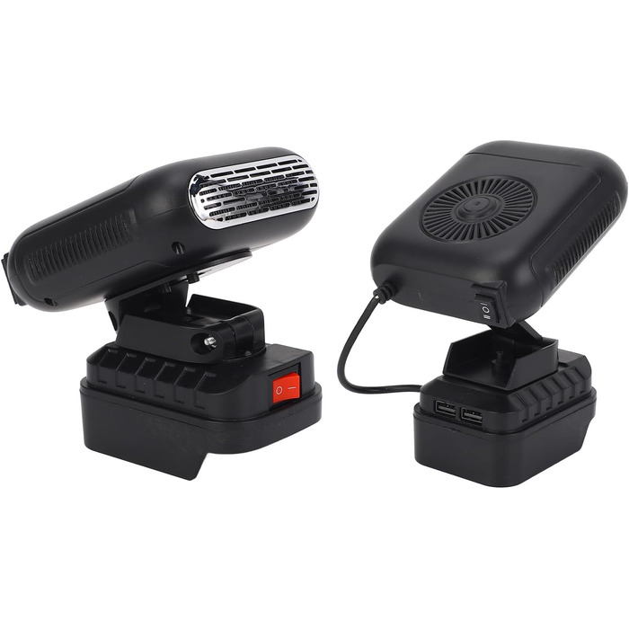 Портативний обігрівач кімнати Asixxsix, регульована температура від 30C до 80C, тихий обігрівач, настільний обігрівач з функцією повороту на 90, 2 USB-порти, для офісу та гуртожитку