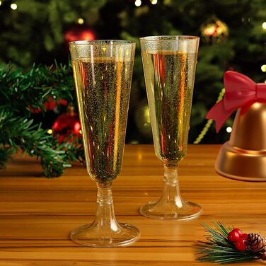 Келихи для шампанського Czemo пластикові 20 шт. келихи для шампанського пластикові келихи для шампанського тверді пластикові стака