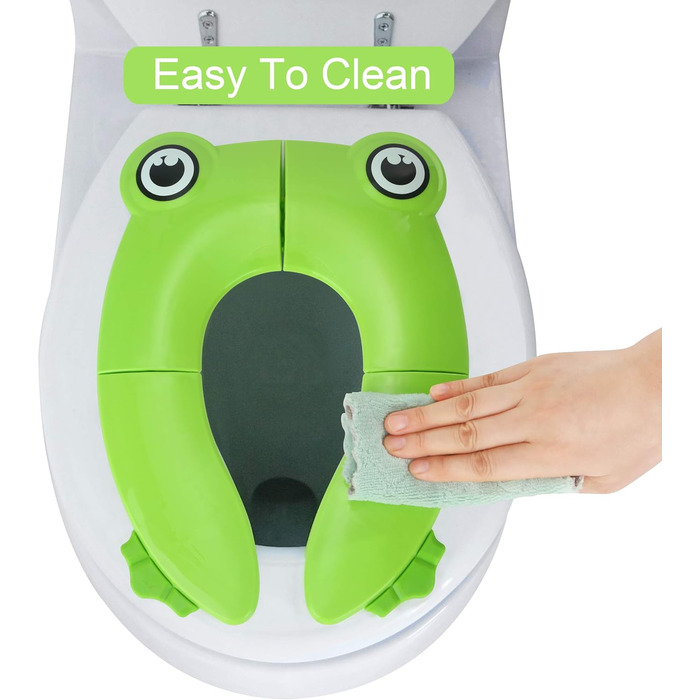 Складний тренажер для дитячого унітазу PandaEar Портативне туристичне сидіння для унітазу. Чохли на сидіння з протиковзкою силікон