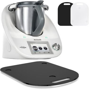 Ковзаюча дошка Xtsuen для Thermomix TM6/TM5, аксесуари для акрилової ковзаючої дошки, високоякісні тефлонові глайди, переміщення без зусиль, ковзаюча дошка Thermomix з ручкою (чорна)