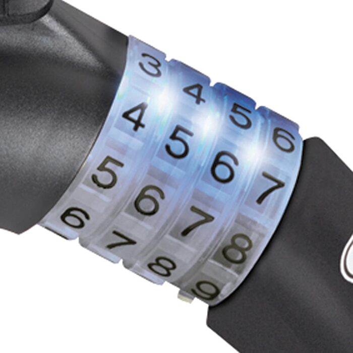 Тросовий замок ABUS Steel-O-Flex Raydo Pro 1460/85 KF - Комплект велосипедних замків з кронштейном KF для болта затискача велосипедного сидіння - 20 мм рівень безпеки 6 - Чорний одинарний