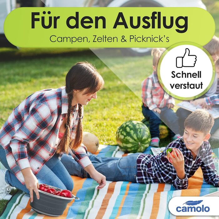 Сито для макаронів Ситечко з нержавіючої сталі та силікону Кухонне ситечко Складний сушарка Термостійкий та компактний сірий