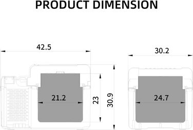 Автомобільний холодильник Alpicool C12, 12 В, 12 В, автомобільний холодильник, портативний, тихий, кемпінг, холодильник, морозильн