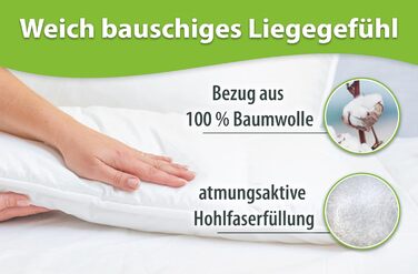 Подушка для сну на животі 40x80 Ергономічна подушка Плоска подушка для сну Бавовняна, яку можна прати 40 x 80 см