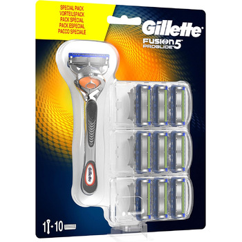 Бритва Gillette Fusion 5 ProGlide 10 бритвених лез для чоловіків з лезом тримера для точного та ковзаючого покриття (упаковка може відрізнятися)