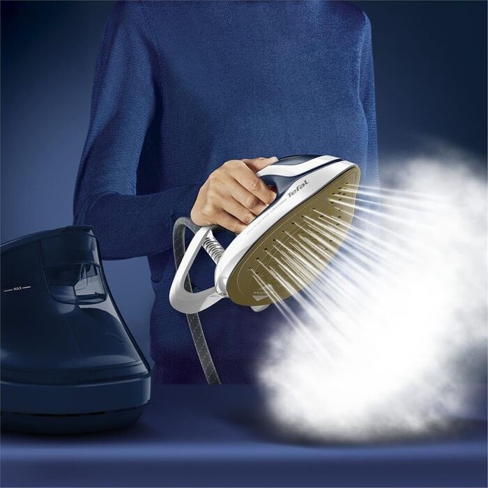 Парова прасувальна станція потужний тиск 8 бар постійна подача пари 170 г / хв. потужна подача пари 590 г/хв. знімний контейнер дл