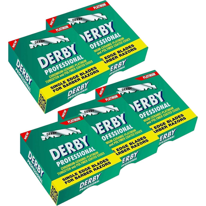 Леза для бритви Derby Professional 5 x 100 шт.