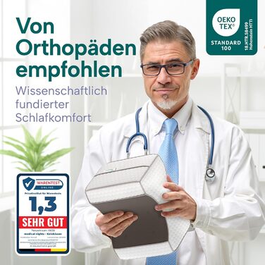 Подушка для колін для тих, хто спить на боці Ортопедична подушка для ніг для зняття болю в стегнах, спині та колінах Ергономічна подушка з піни з ефектом пам&39яті та протиковзким дизайном.