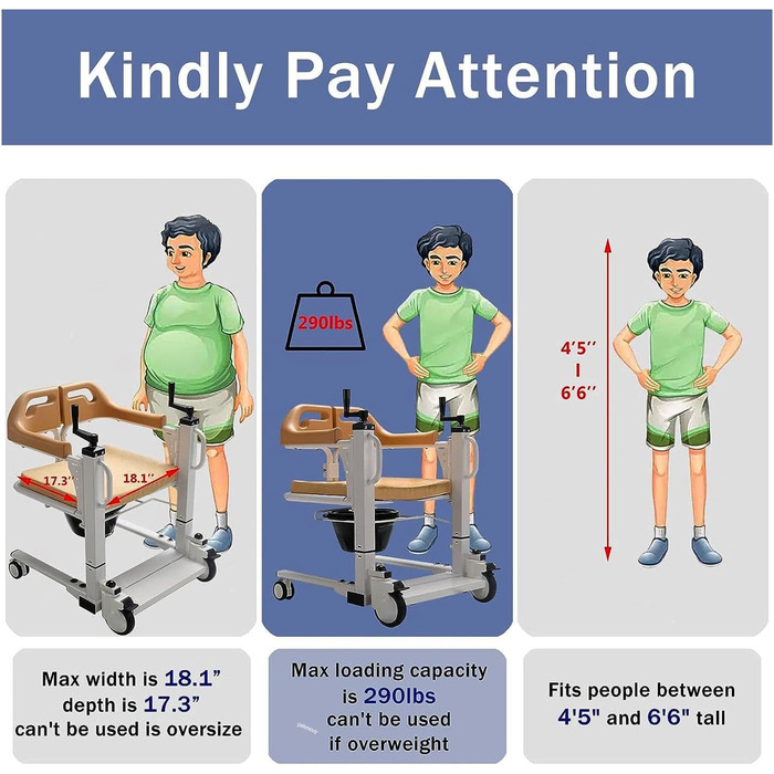 Трансферний підйомник для інвалідних візків 4-в-1 Сходові підйомники для дому, приліжковий комод для інвалідів, транспортне крісло для людей похилого віку Догляд Підйомник для інвалідів для інвалідів Стиль F