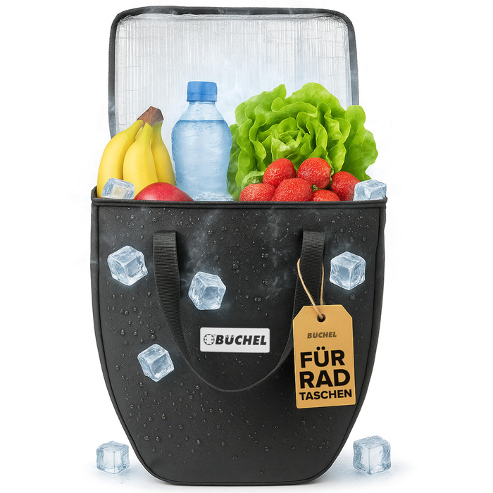 Велосипедний багажник Bchel для багажника 100 водонепроникний з ручкою для перенесення та плечовим ременем велосипедний багажник, сумка для багажника, задня велосипедна сумка, чорна, одинарна, 20 л