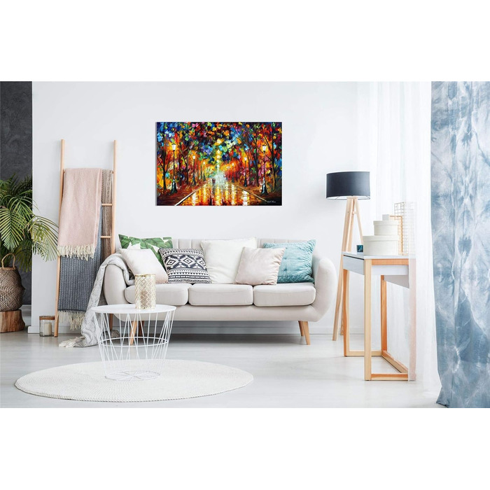 Леонід Афремов картина олією на полотні, абстракція, для вітальні, домашнього декору, Прощання з гнівом, 961cm (36x24in) 961cm (36