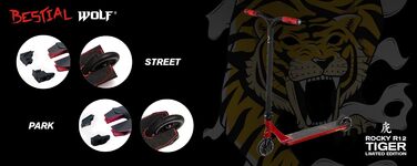 Звірячий вовк Rocky R12 Повний самокат Самокат для фрістайлу Самокат для трюків Самокат для трюків Професійний самокат Сильний сам