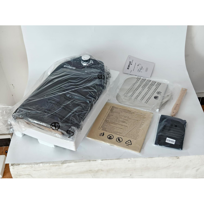 Газова піч для піци Mimiuo з каменем для піци та лопатою для піци, мобільна піч для піци, портативна піч для піци для патіо та балкона, піч для піци для саду, на відкритому повітрі, газова піч для піци, чорна