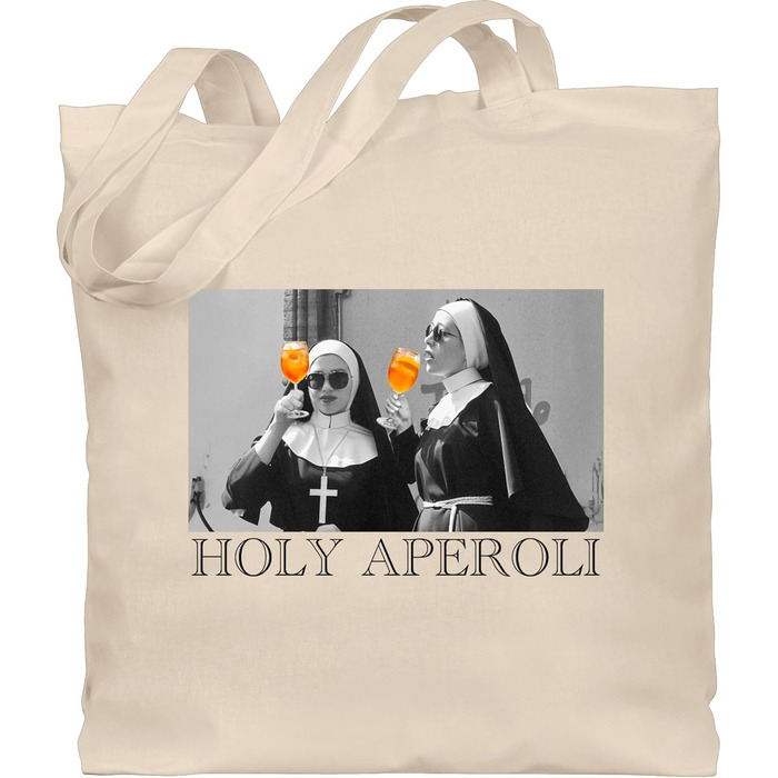 Сорочниця - Бавовняна сумка - Карнавал та фашинг - Сумки - Holy Aperol Holy Aperoli Holy Spritz Mdelsabend Ladies Night 1 Натуральний білий