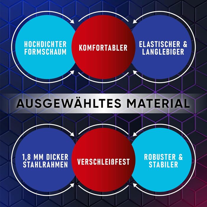 Ігрове крісло Walden Sports, ергономічне офісне крісло, ігрове крісло, регульована спинка та висота сидіння, обертове крісло, гоночне офісне комп&39ютерне крісло, ергономічне крісло для відеоігор (біле)