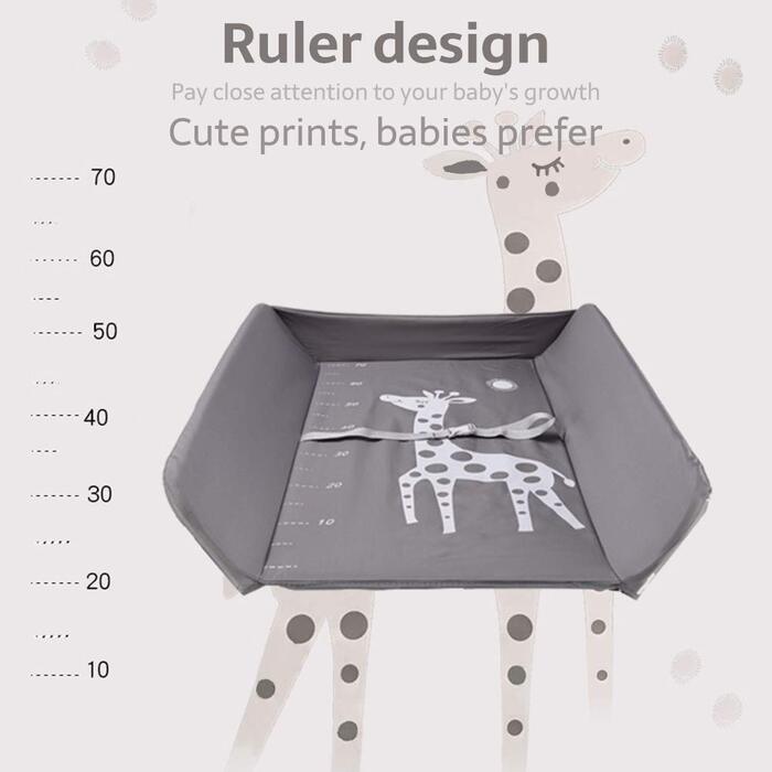 Пеленальний столик - складаний пеленальний блок, мобільний пеленальний столик з пеленальним килимком, ременем безпеки та відсіками