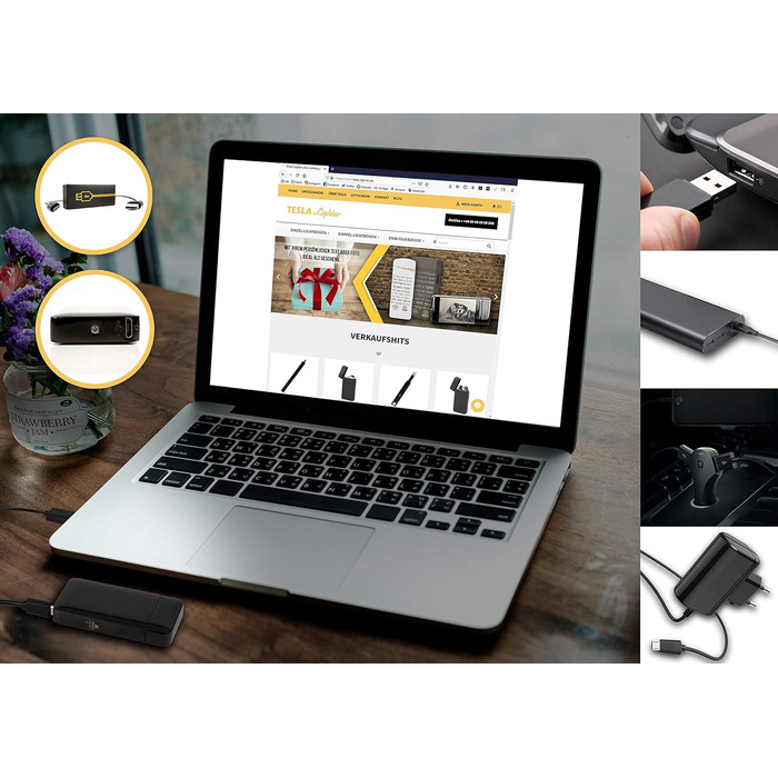 Плазмова подвійна дуга, електронно-акумуляторна, заряджається з живленням через USB, без газу та бензину, із зарядним кабелем, в елегантній подарунковій коробці Black Black Без гравіювання, 13 Arc Lighter