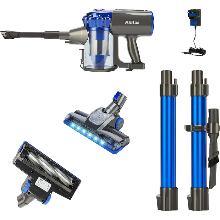 Акумуляторний пилосос Akitas V8 3в1 Акумуляторний ручний і вертикальний легкий 22,2 В 150 Вт Акумуляторна літієва батарея для підл