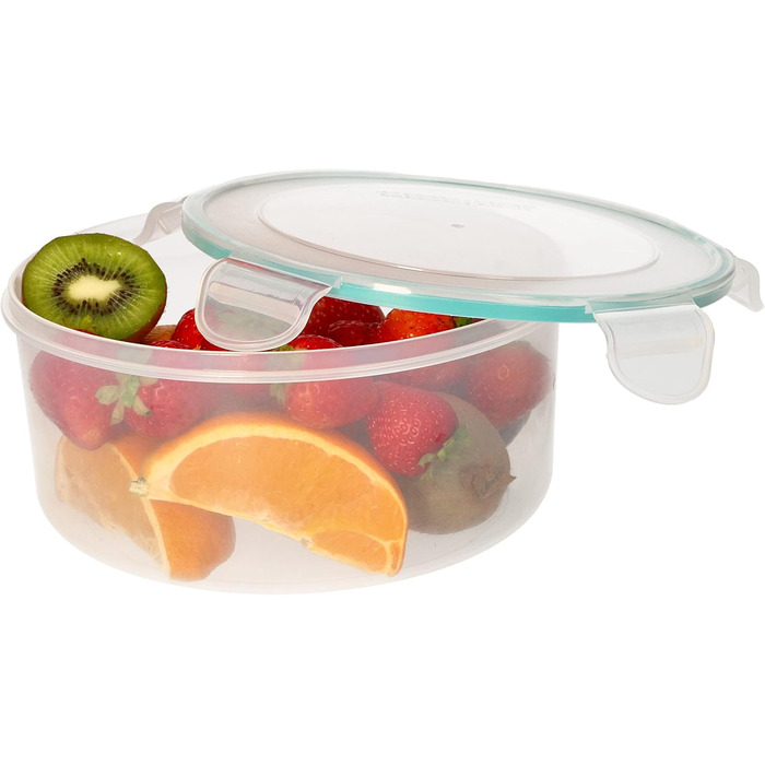 Ланчбокс 2,3 л круглий контейнер для їжі з пластику