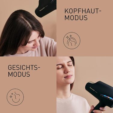 Фен Panasonic EH-NA9J технологія Nanoe (4 режими для волосся, обличчя та шкіри голови, 2 температурні режими, 2 насадки) чорний, ш