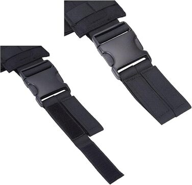 Тактична кобура на ногу з регульованою платформою Molle-модуль універсальний чохол на ліву/праву ногу чорний