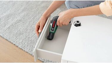 Акумуляторна викрутка Bosch IXO (7-е покоління 3,6 В 2,0 Ач 5,5 Нм в комплекті кутова та ексцентрикова насадка з кабелем micro USB