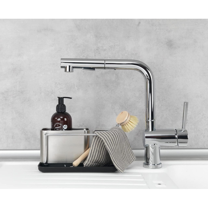 Високоякісний органайзер для мийки з нержавіючої сталі, мийка з великою кількістю місця для зберігання засобу для миття посуду, га