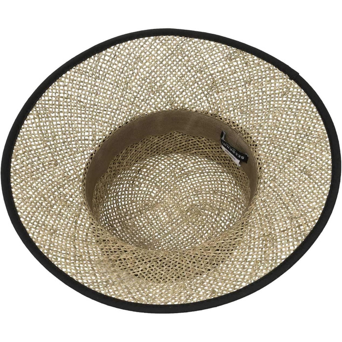 Солом&39яний капелюх Seeberger Talea Beach Seagrass для жінок - літній капелюх, капелюхи від сонця з стрічкою Grosgrain, оздоблення весна-літо, один розмір, чорний